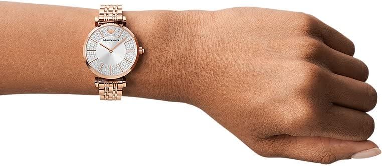 Thumbnail 4 de Emporio Armani orologio da donna con cassa da 32 mm e bracciale in acciaio rosé