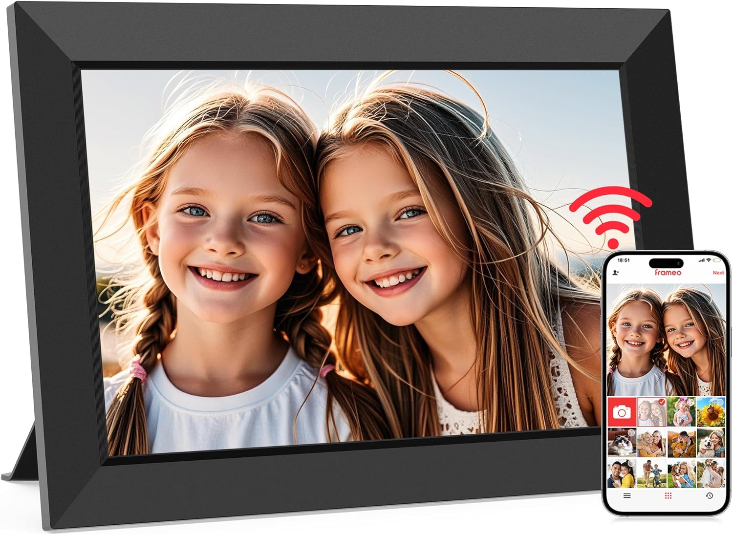 Frameo 10.1 Inch WiFi Digital Picture Frame 32GB