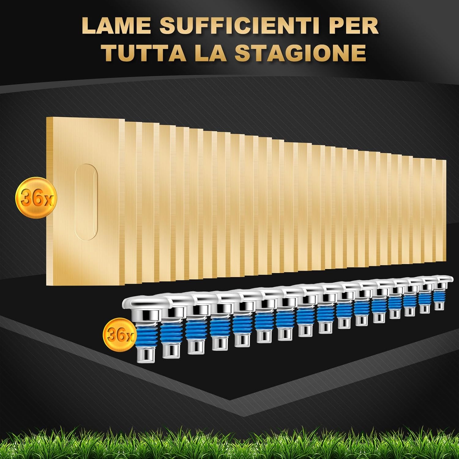 Thumbnail 5 de FourShow 36 lame di ricambio per robot tosaerba Husqvarna e Gardena, Endurance