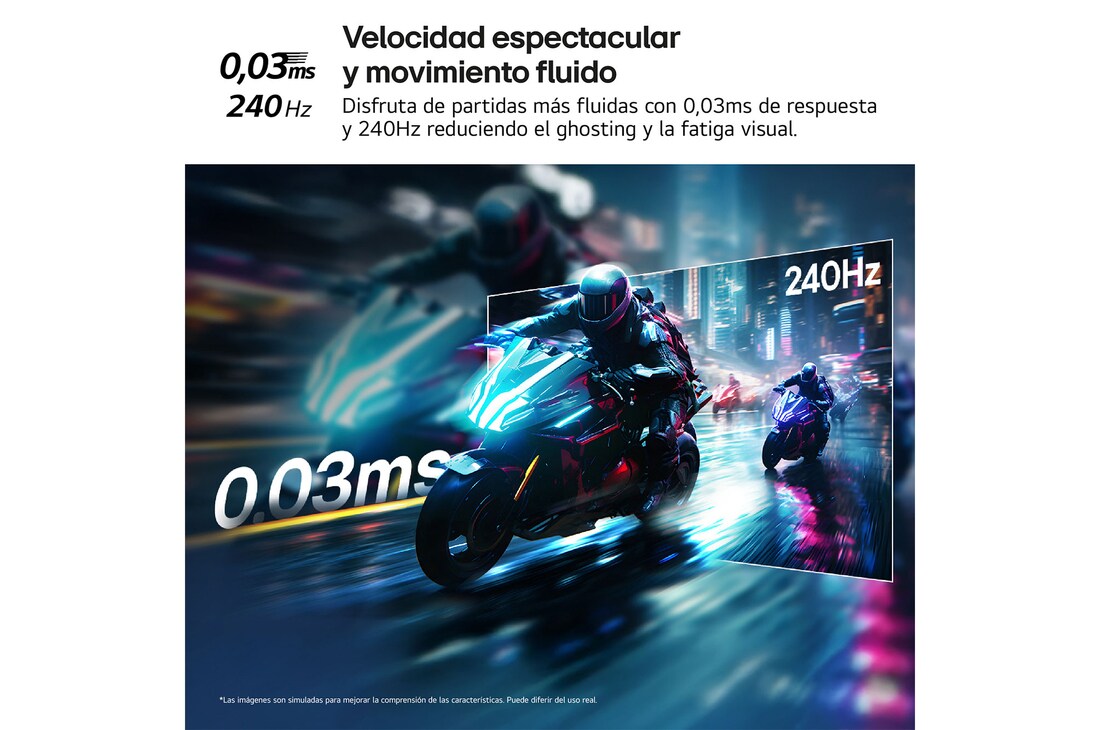 Detalle 1 de LG UltraGear 27GX704AX-B Monitor gaming OLED 27" QHD 240 Hz