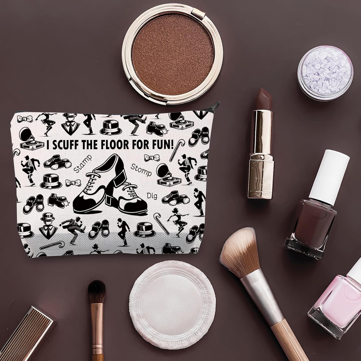 Thumbnail 3 de PLITI Tap Dancer Gift Makeup Bag – Dance Lover Gift Bag for Teachers and Moms