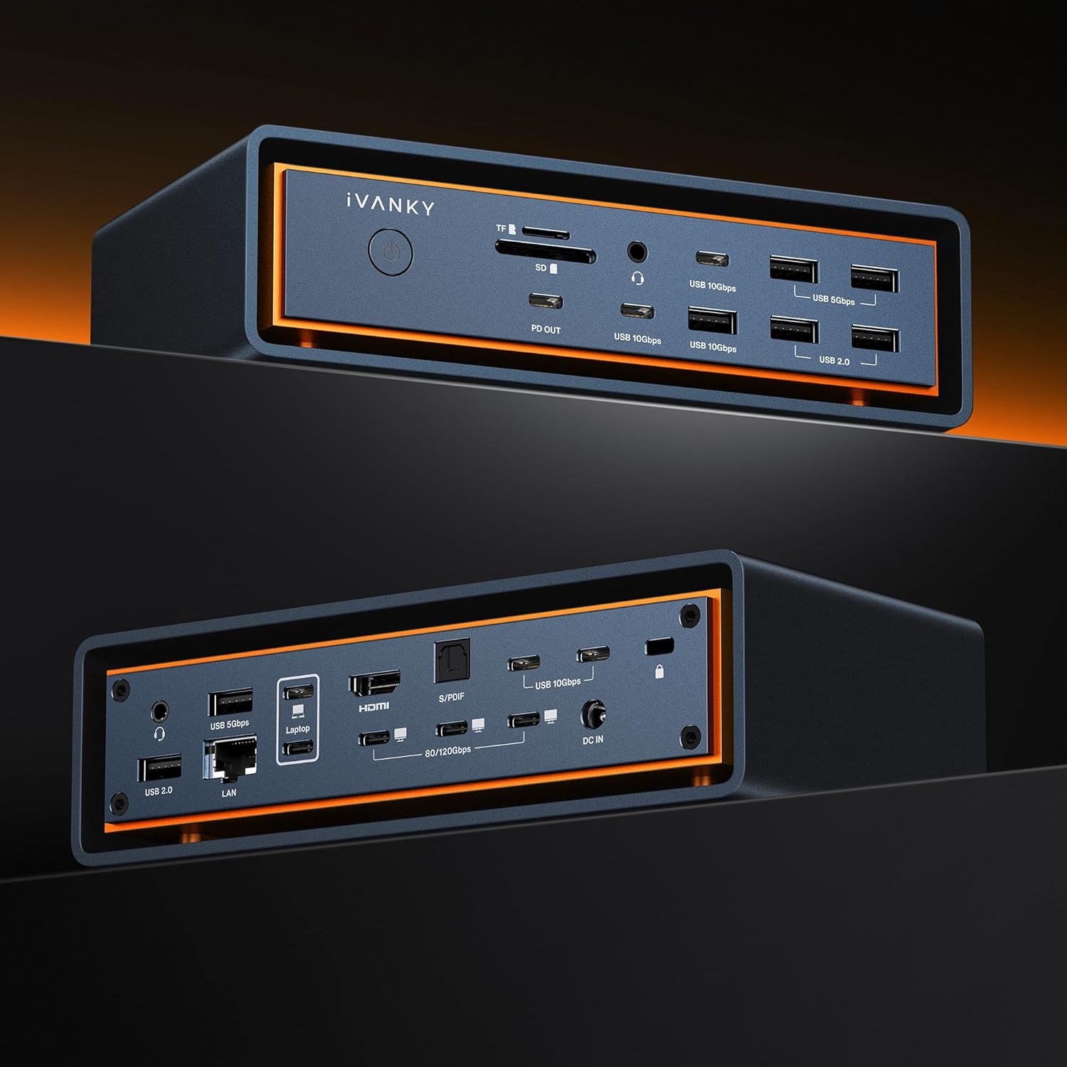 Detalle de iVANKY FusionDock Max 2 23-in-1 Thunderbolt 5 dock