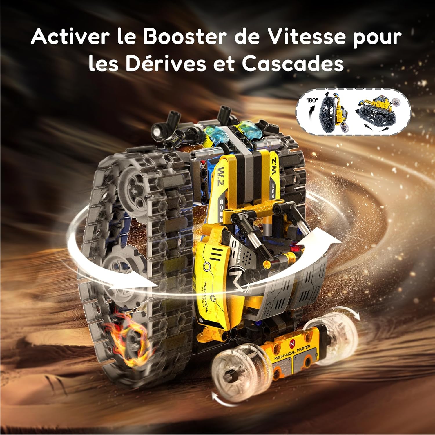 Detalle 2 de IKUPER Robot Technic 6 en 1 pour enfants 6–12 ans | Ensemble robotique programmable avec télécommande et app