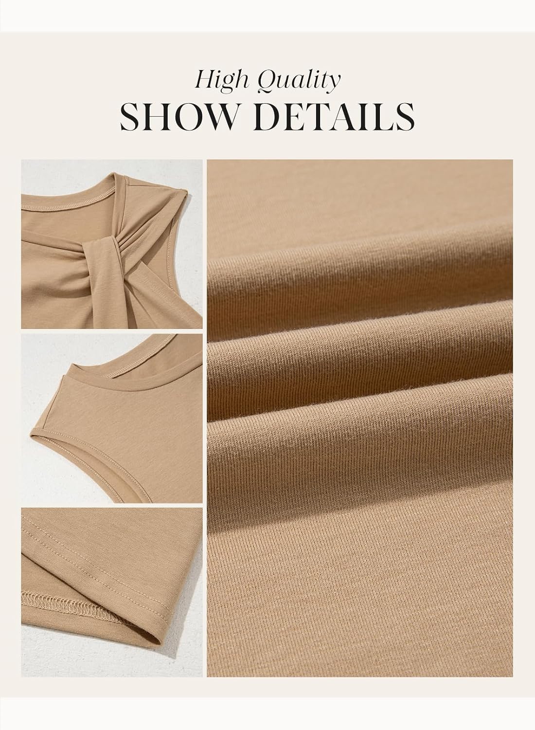Thumbnail 5 de Dokotoo Womens Vest Tops: Twist Knot Sleeveless Tank – A Practical Everyday Choice