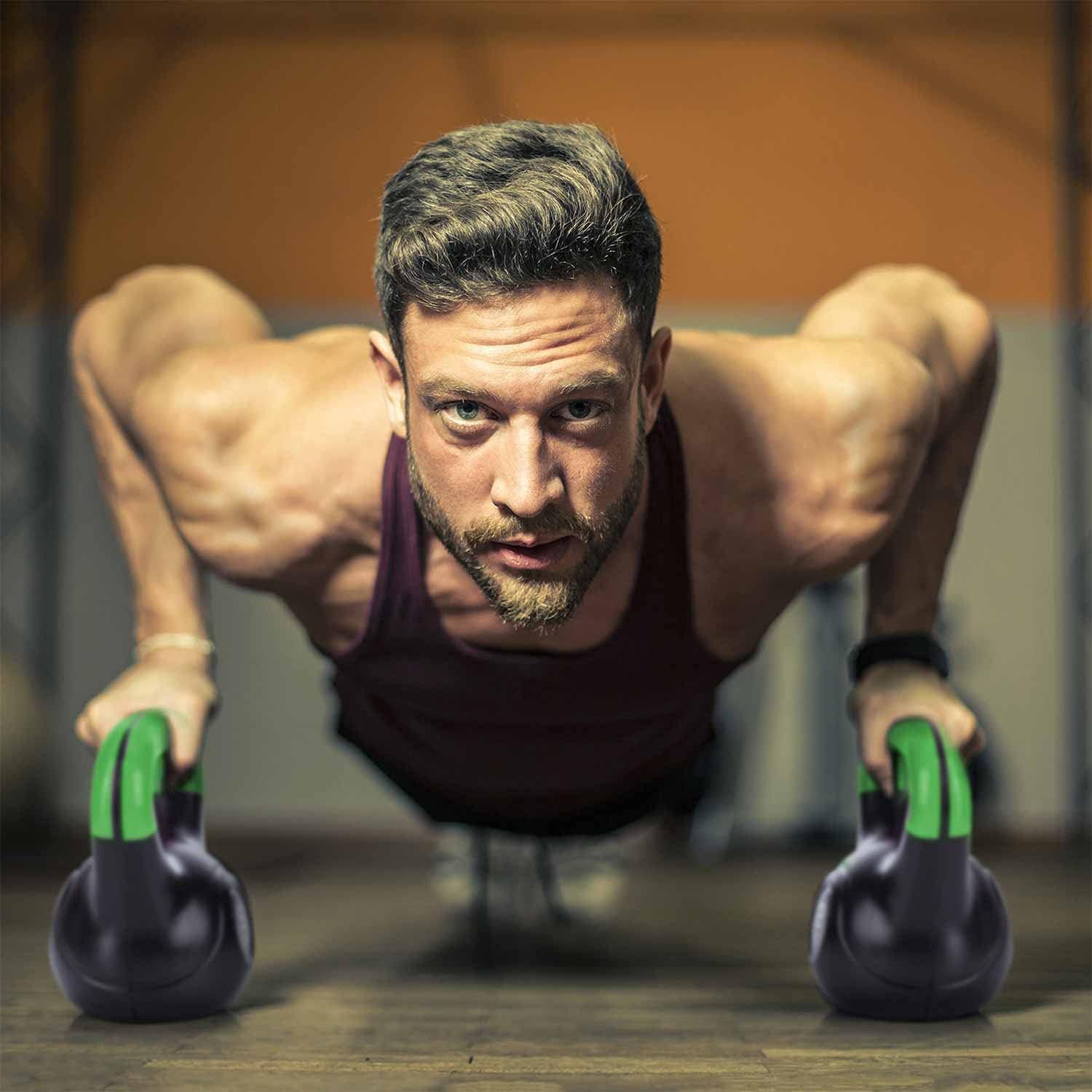 Thumbnail 5 de Body & Mind® Kettlebell Kugelhantel 2–20 kg – Workout-Gewichtshantel aus Kunststoff