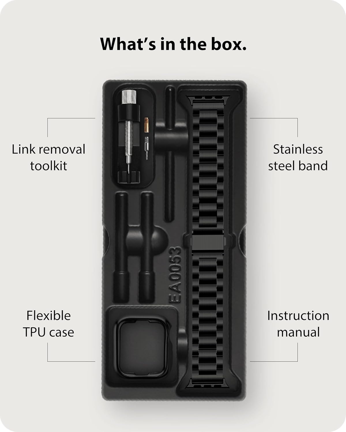 Thumbnail 5 de Fullmosa Metallarmband Apple Watch Schwarz