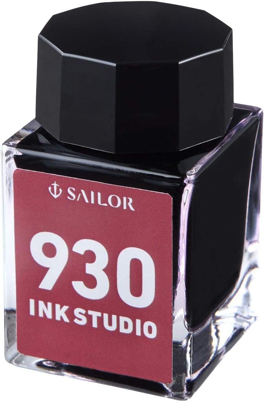 Detalle 2 de セーラー万年筆 13-1300-930 INK STUDIO 万年筆用ボトルインク 染料 レッド 20ml
