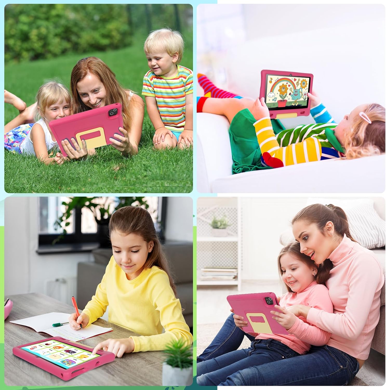Thumbnail 6 de MUISOO 10 Inch Kids Tablet (Android 14) with 16GB RAM, 128GB Storage & Parental Controls – Pink