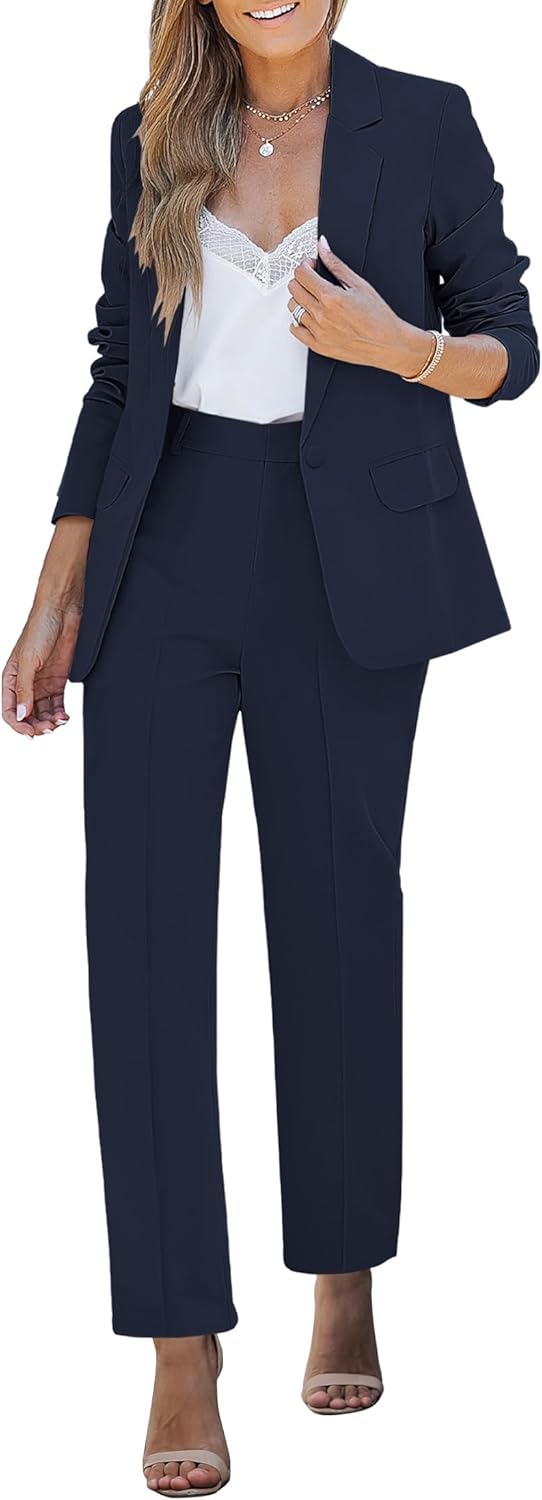 Detalle de luvamia Two-Piece Blazer and Pants suit