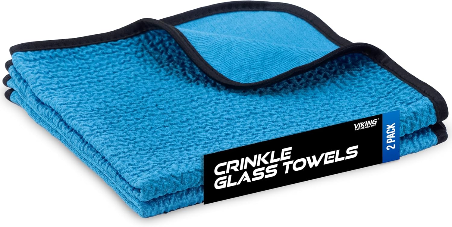 Detalle de VIKING 213301 Glass Microfiber Cleaning Cloths, 16 x 16-Inch, 2-Pack