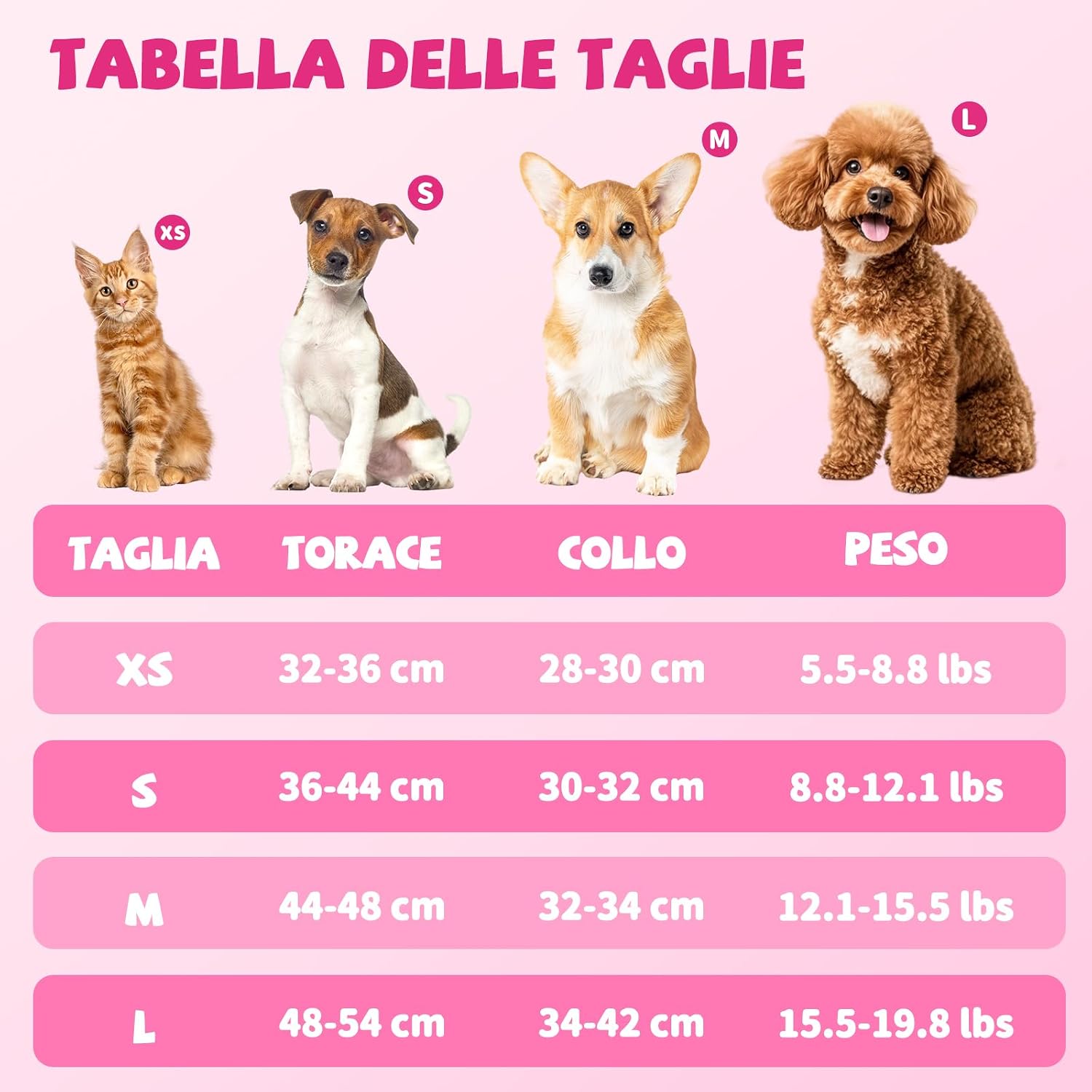 Detalle 2 de COMSLE Pettorina per cani taglia piccola con guinzaglio e inserti riflettenti, morbida imbottitura, rosa, XS