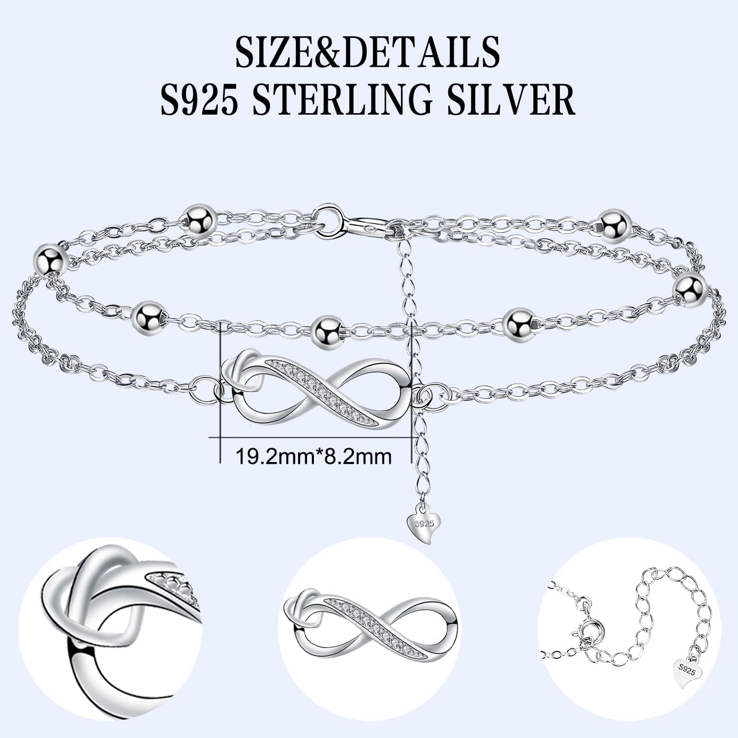 Thumbnail 5 de Bracelet infini Micory 17 cm