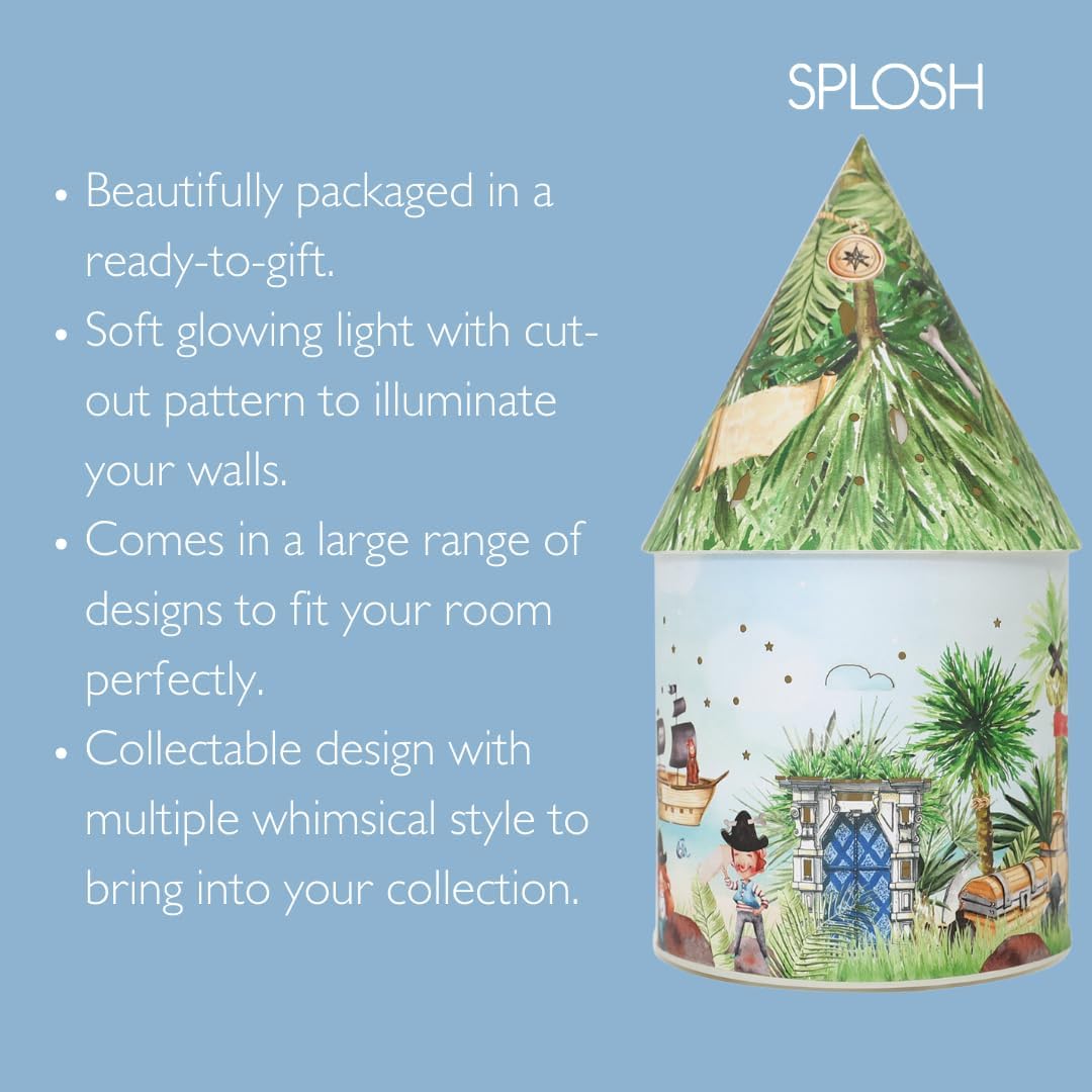 Detalle de Splosh Light Up Fairy House – Pirate Party kids’ nightlight house
