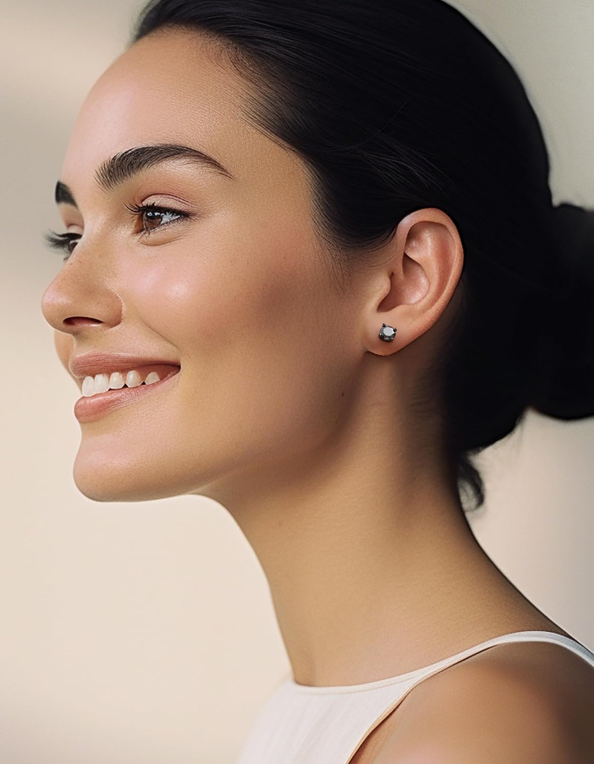 Detalle 2 de MomentWish Moissanite Ohrstecker 1,2 Karat