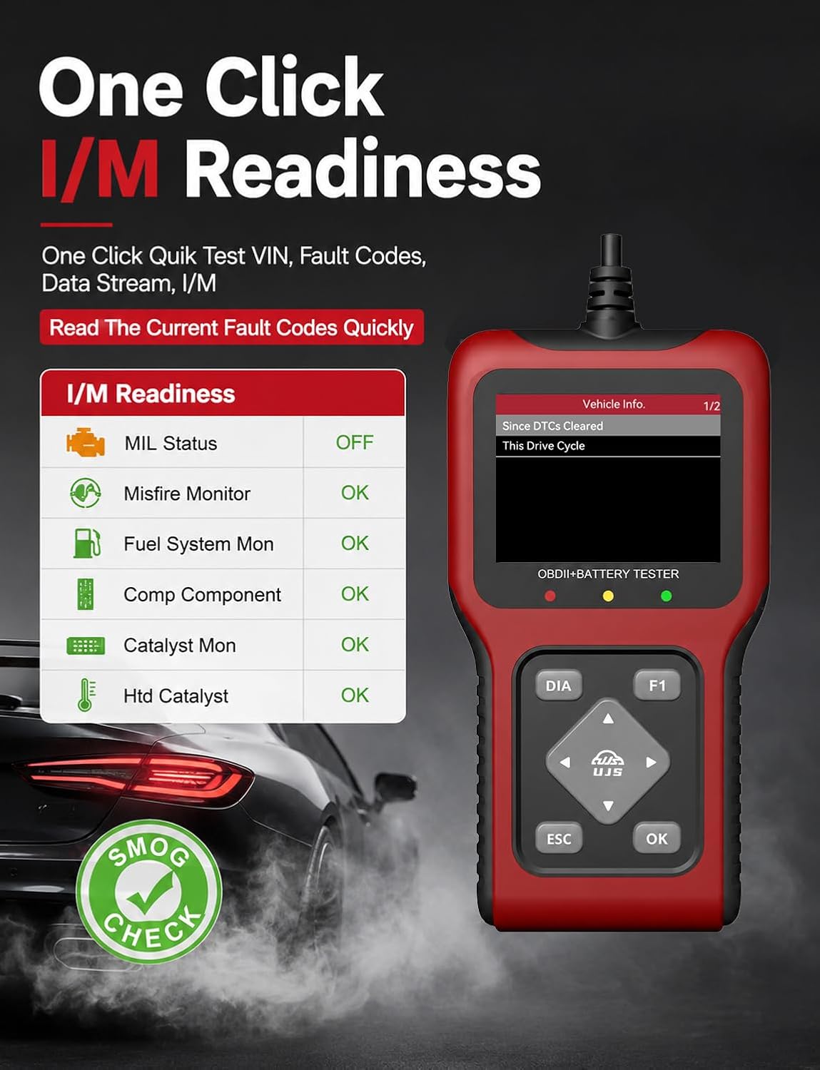 Thumbnail 6 de UJS OBD2 Scanner and Battery Tester 12V