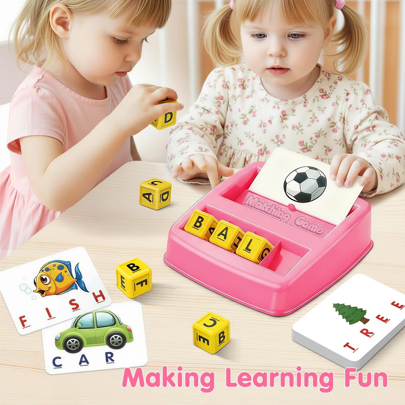 Thumbnail 1 de HahaGift Spelling and Reading Toy 30 cards