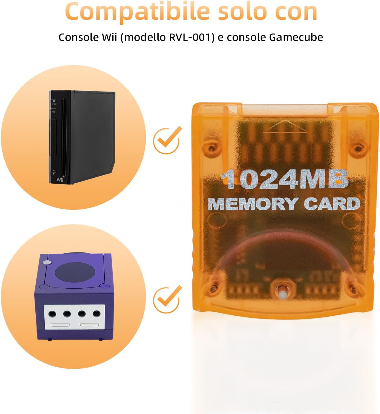 Thumbnail 5 de Tolesum 1024MB scheda di memoria per GameCube