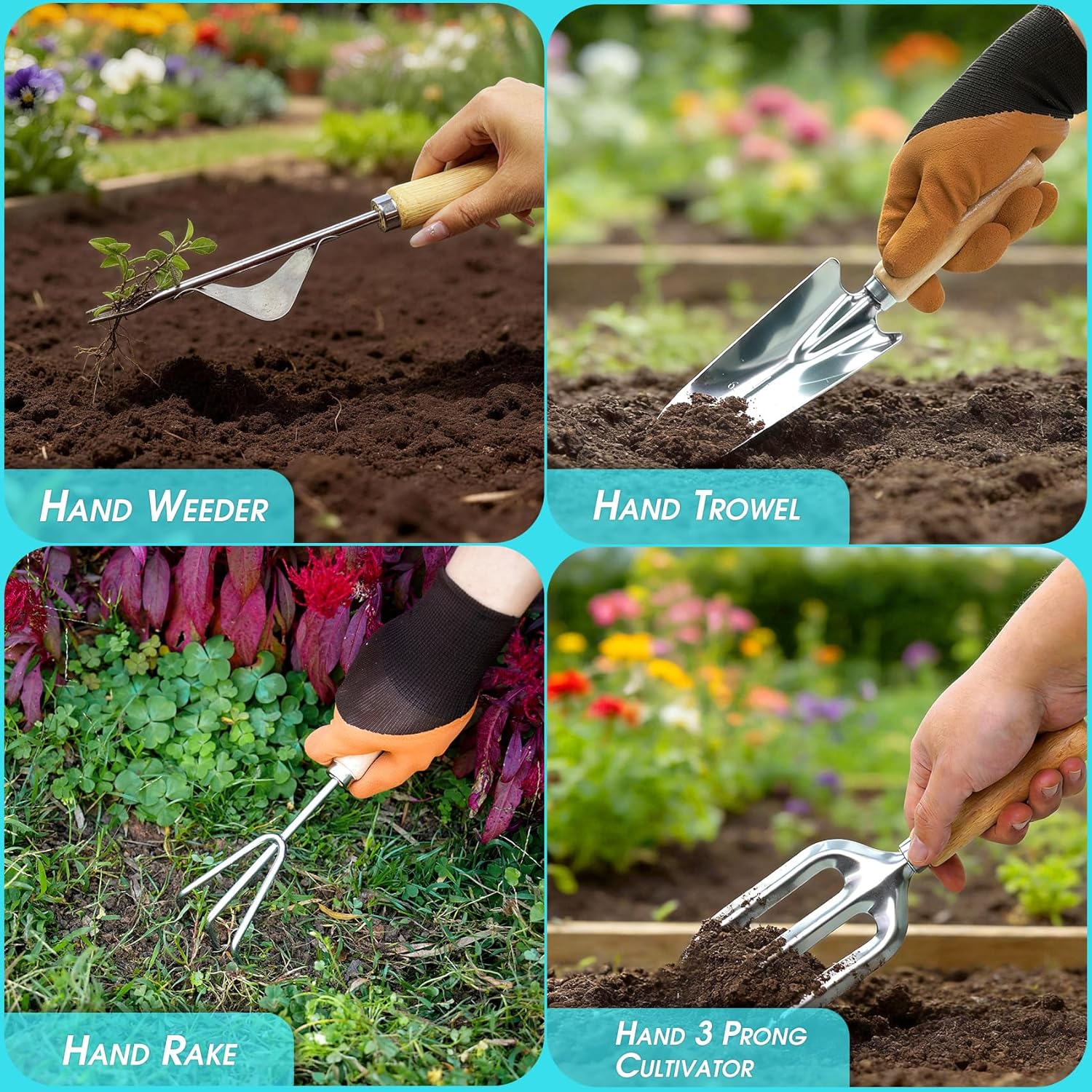 Thumbnail 1 de SLARMOR Garden Tools Set 10-Piece for Gardening