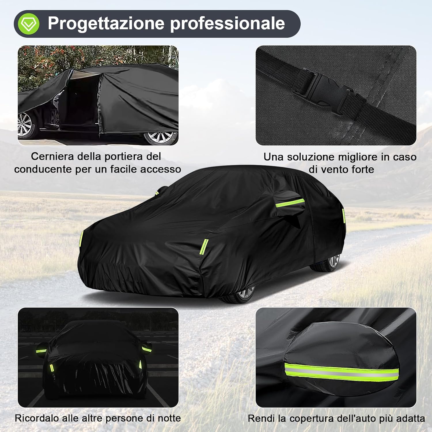 Thumbnail 3 de Sailnovo Telo Copriauto impermeabile 490–530 cm: protezione completa per la tua auto