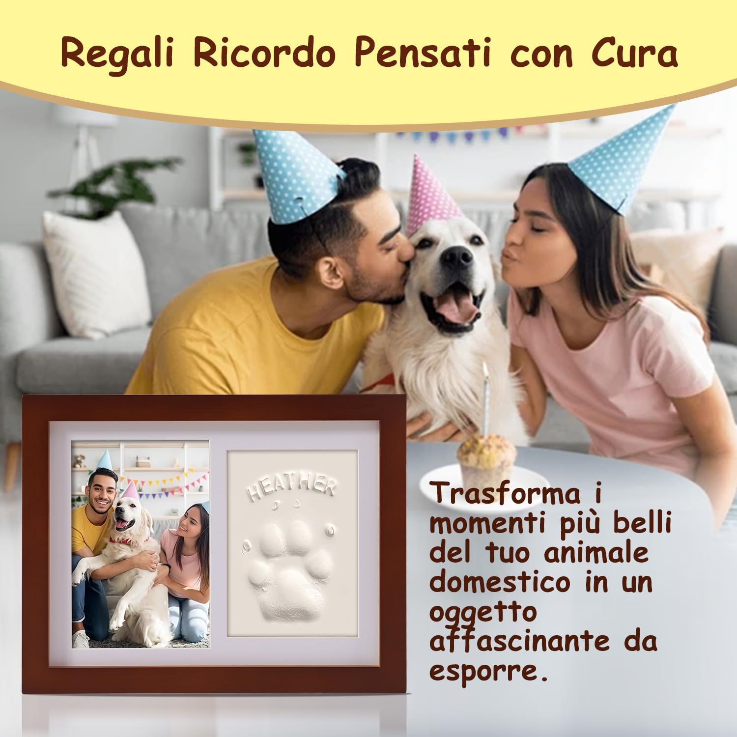 Detalle 2 de Cornice ricordo per animali PewinGo 6x4