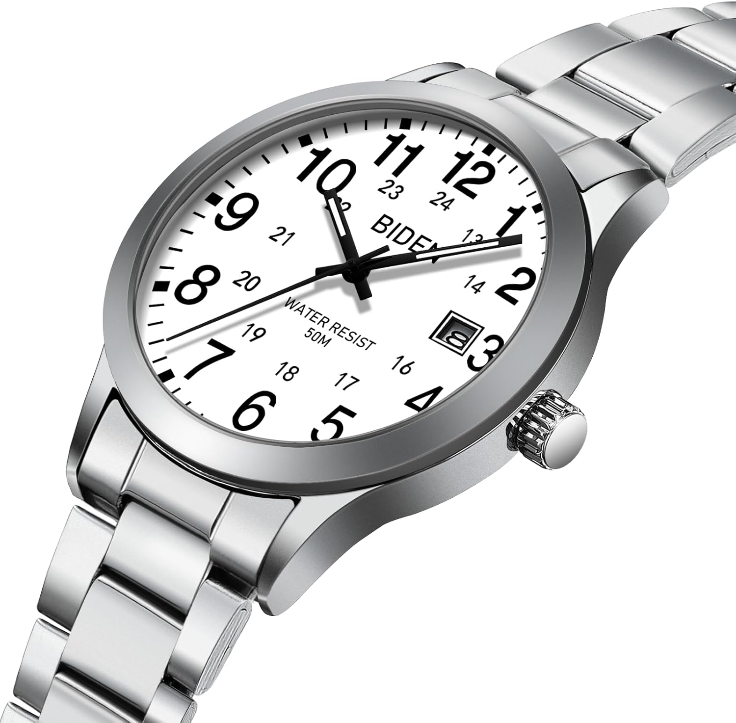 Thumbnail 2 de LN LENQIN Herren Uhr Edelstahl 40 mm