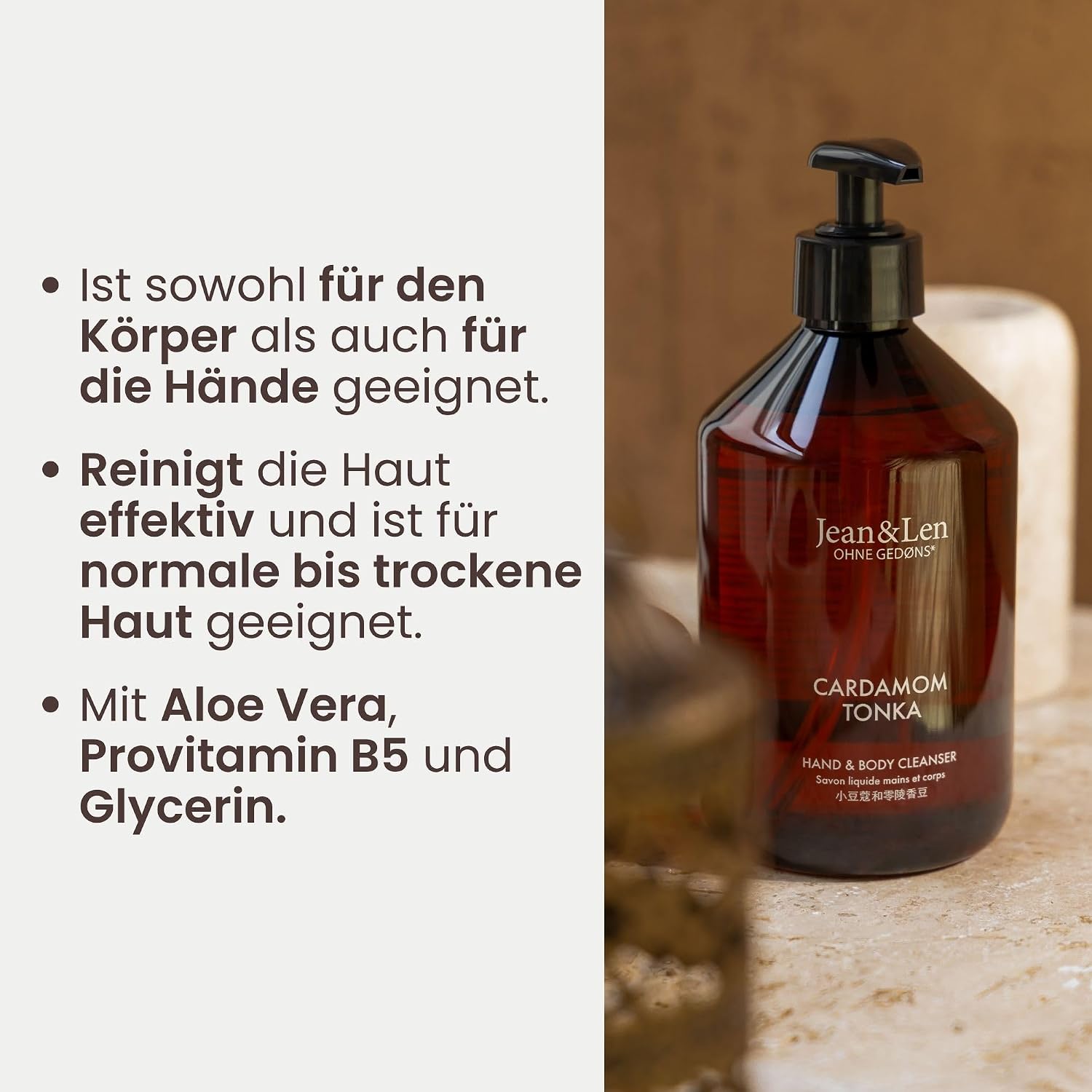 Thumbnail 6 de Jean & Len Hand & Body Cleanser Cardamom & Tonka im Nachfüllbeutel – Duftendes 1,5 L Erlebnis