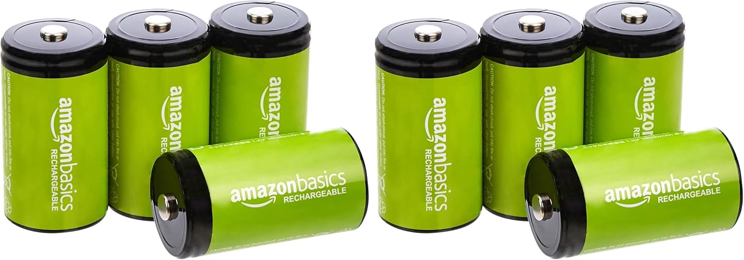 Thumbnail 6 de Amazon Basics Lot de 4 piles rechargeables type D NiMH 10000 mAh — prêt à l’emploi et réutilisables