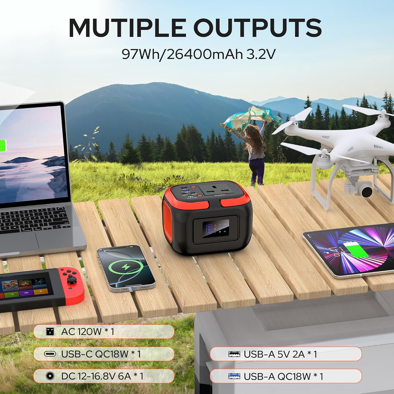 Thumbnail 1 de SinKeu 97Wh Portable Power Station