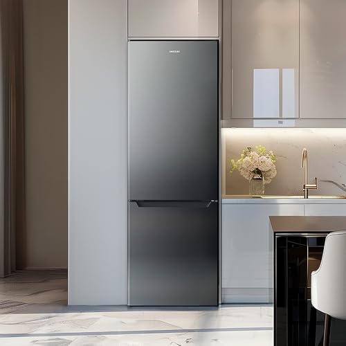 Detalle de Cecotec Réfrigérateur combiné Bolero CoolMarket Combi 250 Dark D – 250 L, Total No Frost