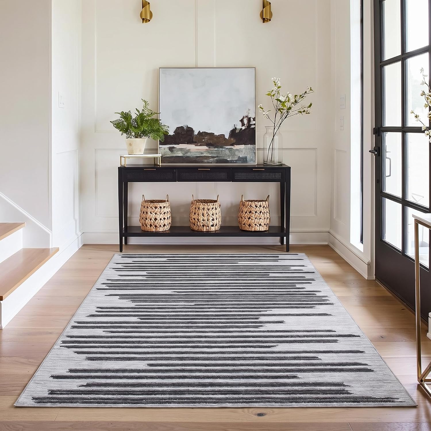 Detalle de GarveeHome washable rug 4x6