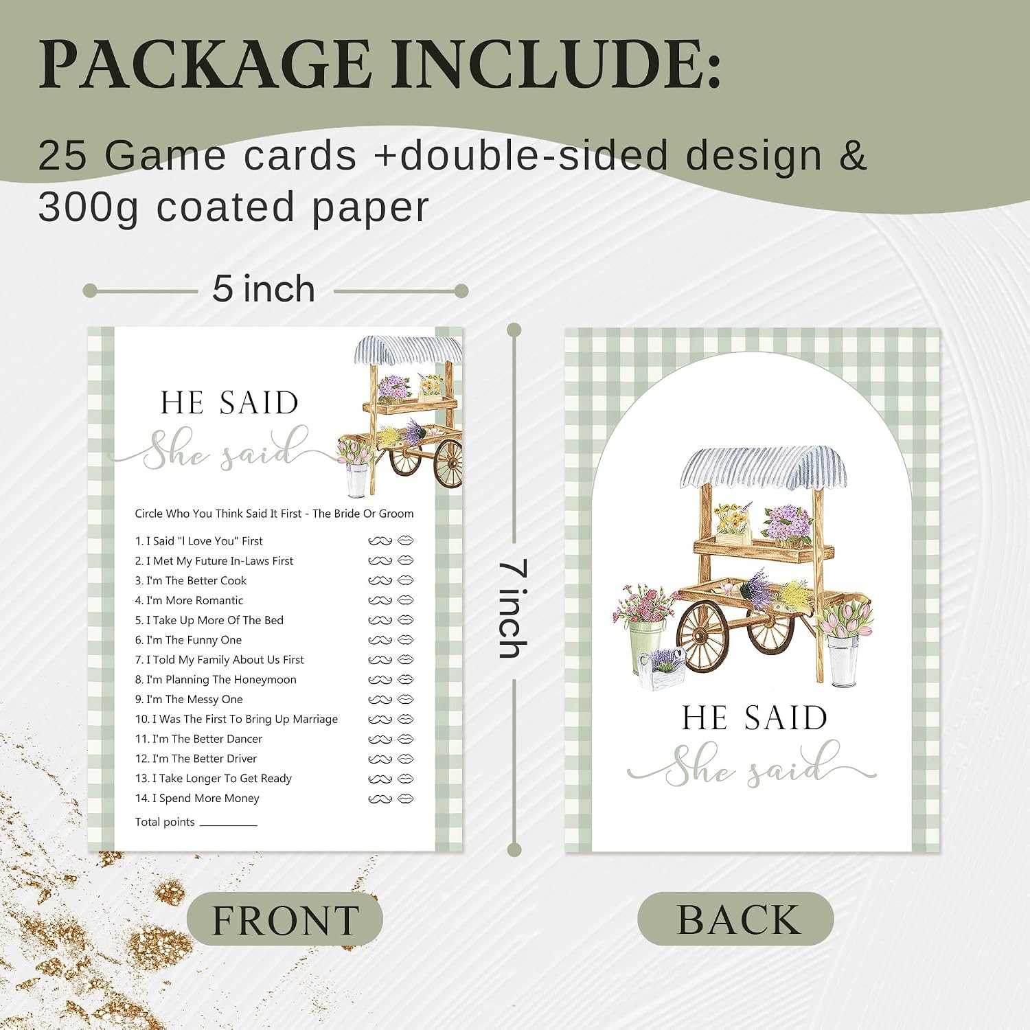 Detalle 2 de Kaderas Hen Party Games Cards – He Said She Said (30 Cards)