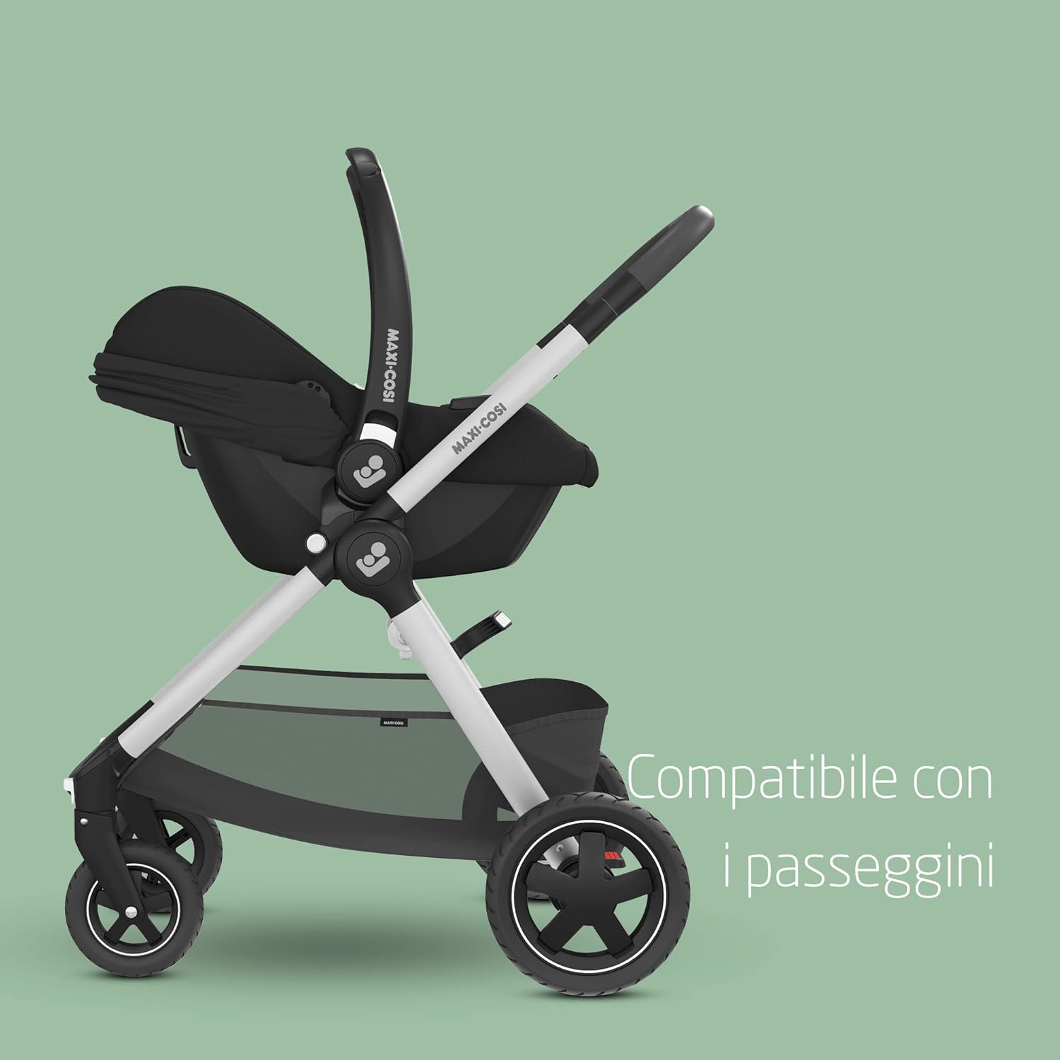 Detalle de Maxi-Cosi CabrioFix i-Size: seggiolino neonato 0-12 mesi, leggero e versatile
