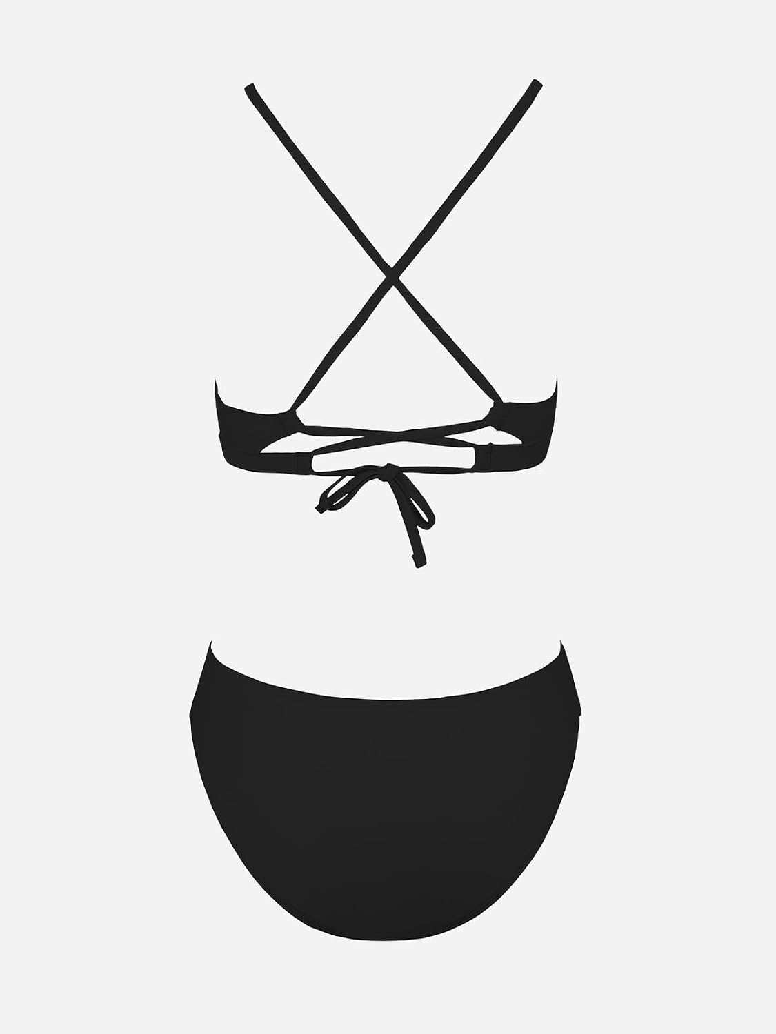 Detalle de CUPSHE Women's Bikini Set Triangle Contrast Trim Bikini Swimsuit