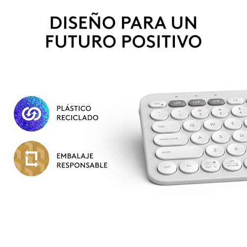 Thumbnail 11 de Logitech Pebble Keys 2 K380s: teclado Bluetooth 3 dispositivos, diseño compacto y sostenible