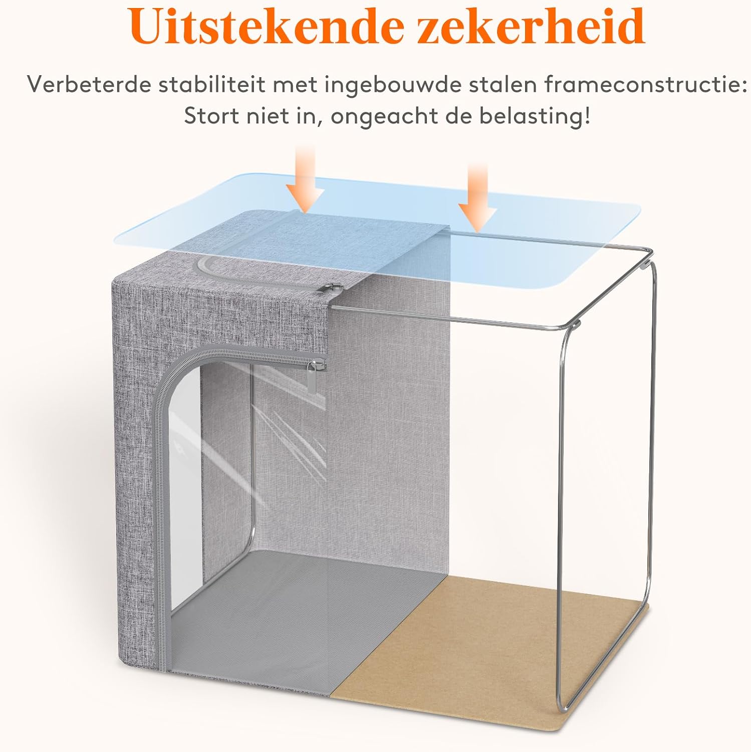 Thumbnail 1 de Lifewit 23224 opbergbakken voor kleding, 75 liter, stapelbaar en opvouwbaar