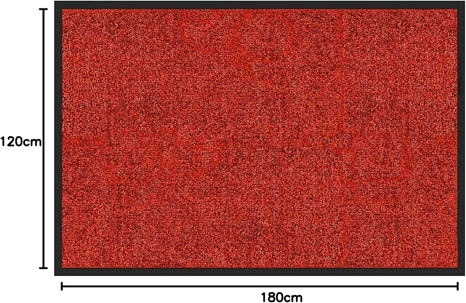 Thumbnail 2 de etm® Schmutzfangmatte Fußmatte 120x180 cm (Rot) – Türmatte innen & außen