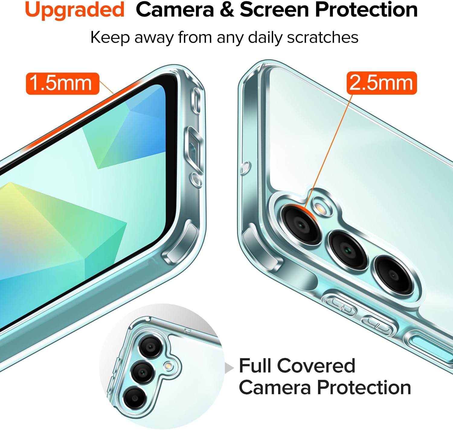 Thumbnail 4 de ivoler Cover for Samsung Galaxy A16 Clear Case 2 Pack