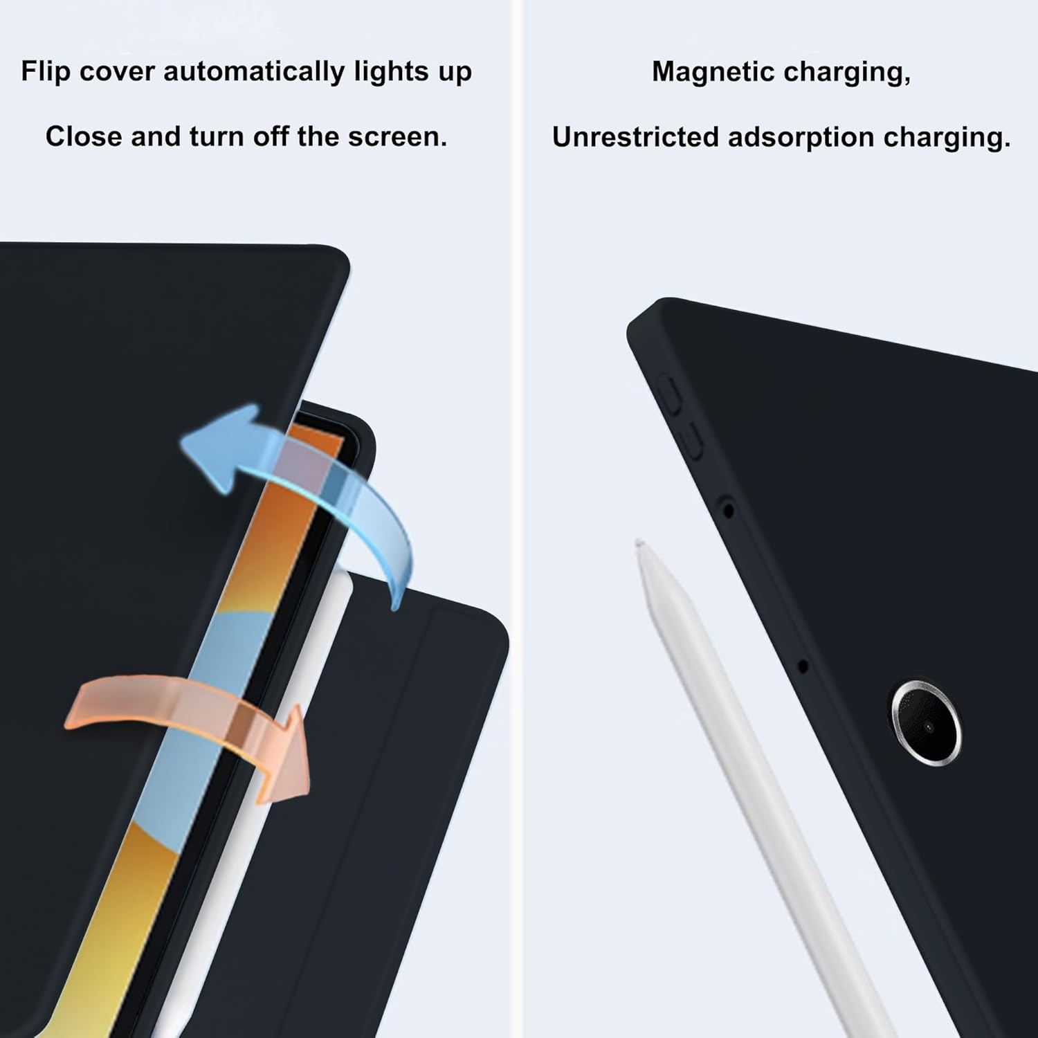 Thumbnail 3 de zZjoOoj Hülle für OnePlus Pad Lite / Oppo Pad SE 11 Zoll – 360° magnetische, teilbare Schutzhülle mit Ständer