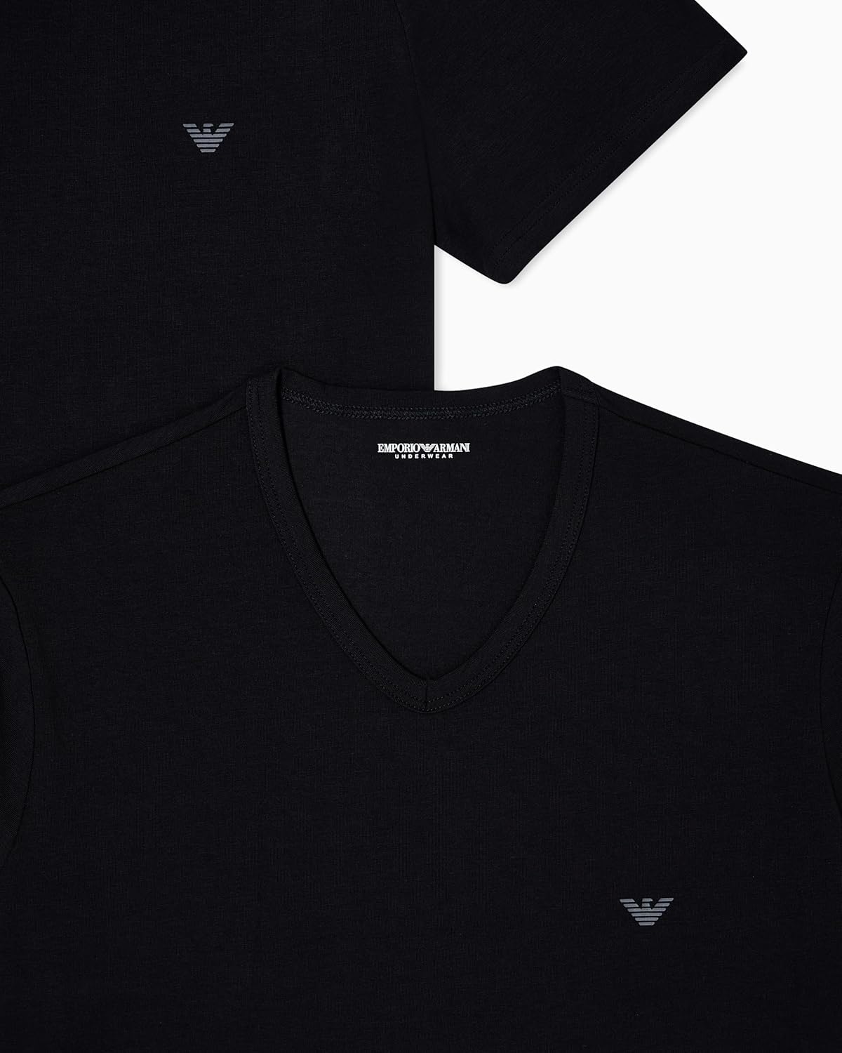 Thumbnail 3 de Emporio Armani Core Logoband 2-Pack T-Shirt Uomo – Scollo a V, Vestibilità Regular