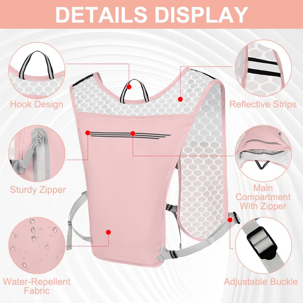 Detalle de Alaoo Laufweste – ultraleichter Multifunktions-Rucksack für Laufen, Wandern und Outdoor