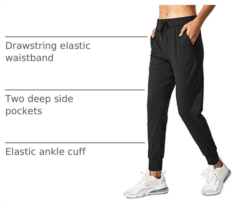 Thumbnail 3 de SANTINY Women's Joggers with Pockets, Four-Way Stretch, Quick-Dry Fabric