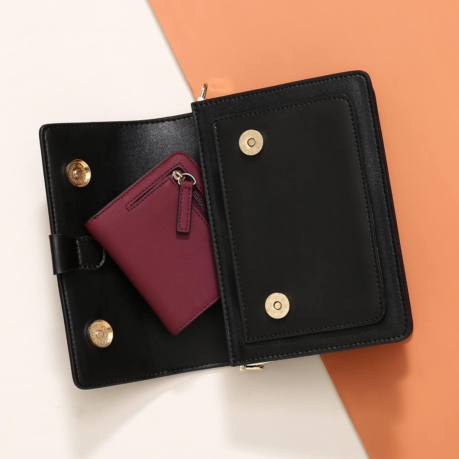 Thumbnail 5 de GAEKEAO Women’s RFID Blocking Leather Compact Bi-fold Wallet with ID Window
