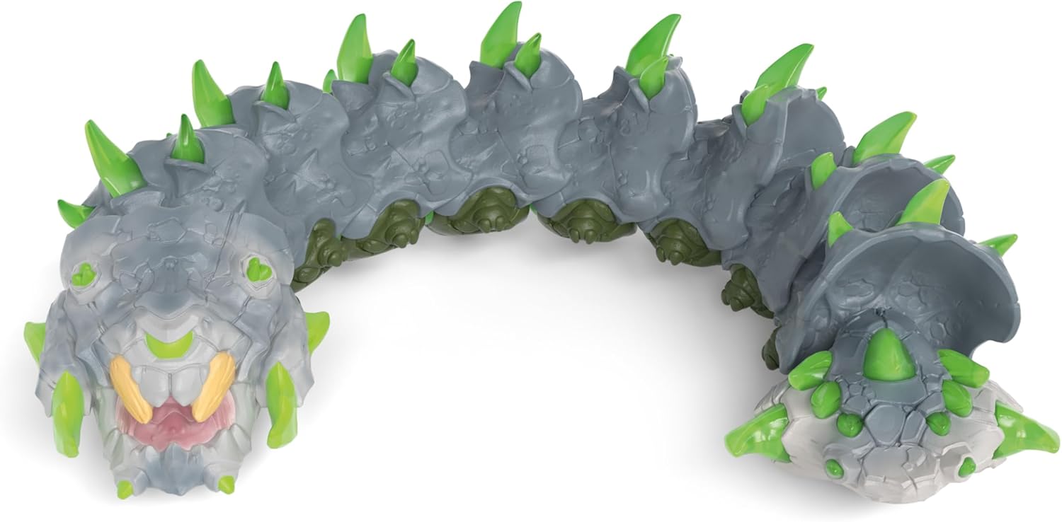 Thumbnail 3 de SCHLEICH Eldrador Creatures 11" Stone Worm Toy – Movable Monster Figure for Imaginative Play