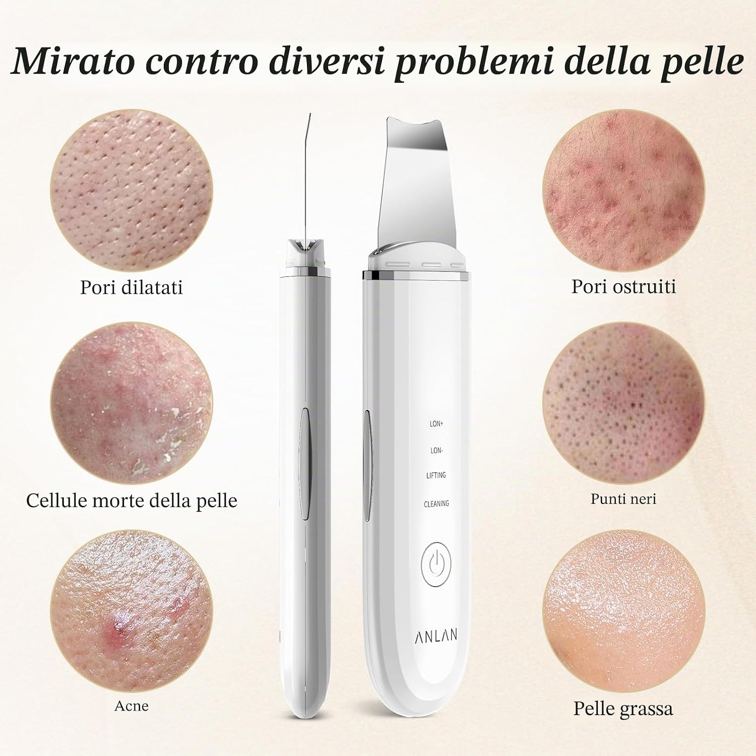Thumbnail 5 de ANLAN Skin Scrubber Pulizia Viso 4 modalità 🧖♀
