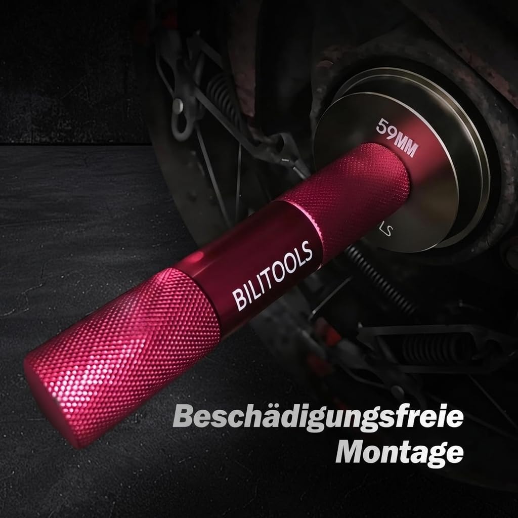 Detalle de BILITOOLS 10-TLG. Alu Radlager Eintreiber Set (Metrisch) – Spezialwerkzeug KFZ