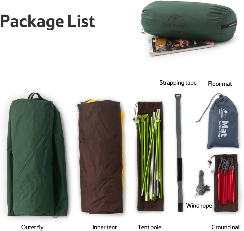 Thumbnail 3 de Naturehike Star-River Zelt 2 Personen – Ultraleichtes Doppelzelt für Outdoor-Tripps