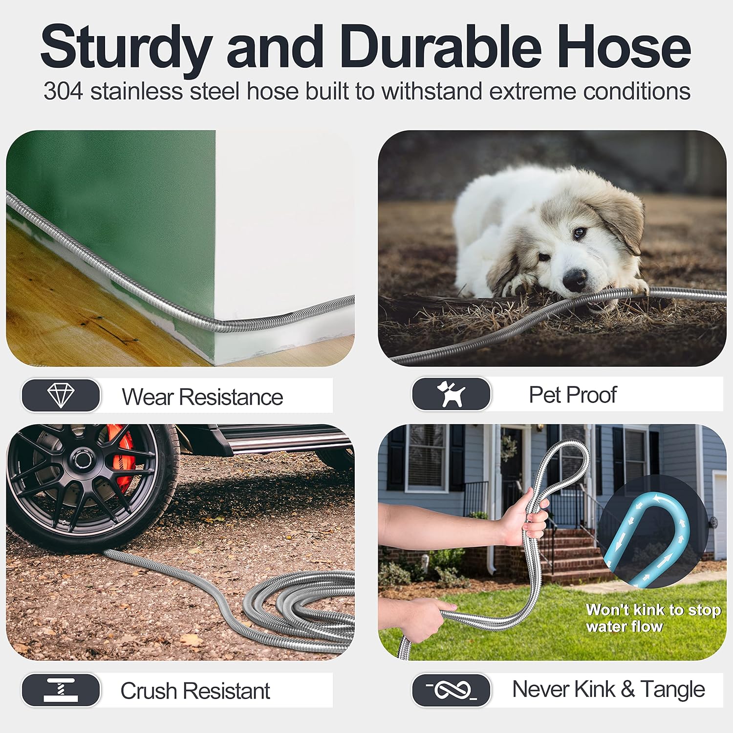 Thumbnail 4 de SPECILITE 50ft Stainless Steel Garden Hose