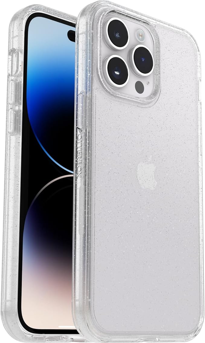 Detalle de Otterbox Symmetry Clear iPhone 14 Pro MAX, Resistente y Antimicrobiana