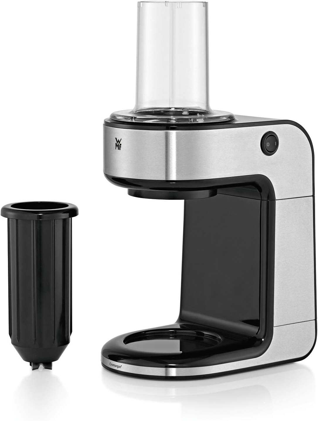 Detalle 2 de WMF Kult X Gemüsenudeln Spiralschneider elektrisch mit 3 Schneideinsätzen und Auffangbehälter (Zoodle Maker)