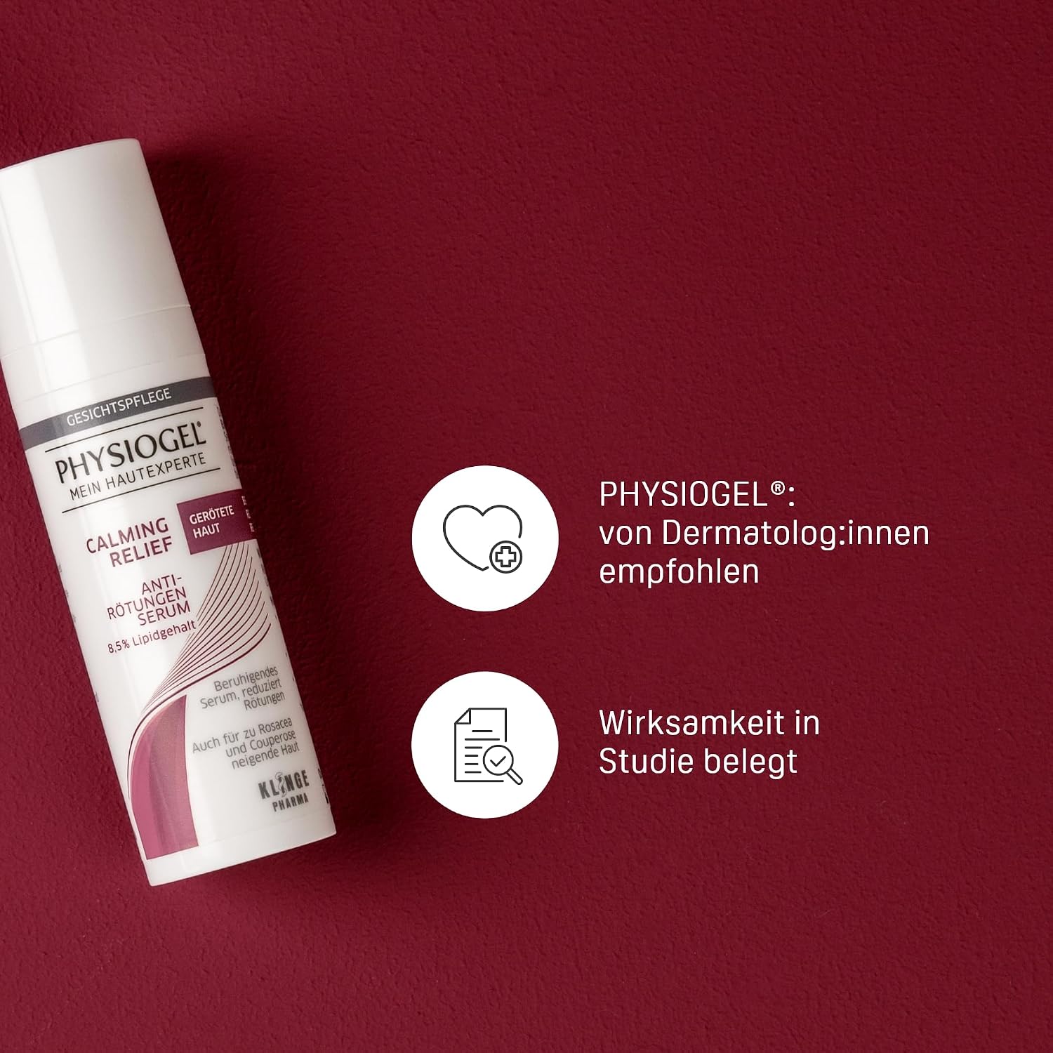 Detalle de PHYSIOGEL Calming Relief Anti-Rötungen Serum – beruhigende Gesichtspflege gegen Rosacea und Couperose